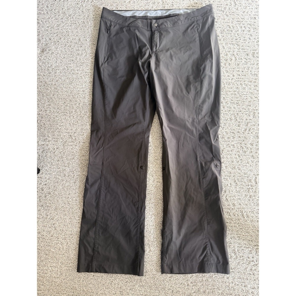 REI Women's Size 14 Convertible Pant In Dark Grey Outdoor Pockets Hiking